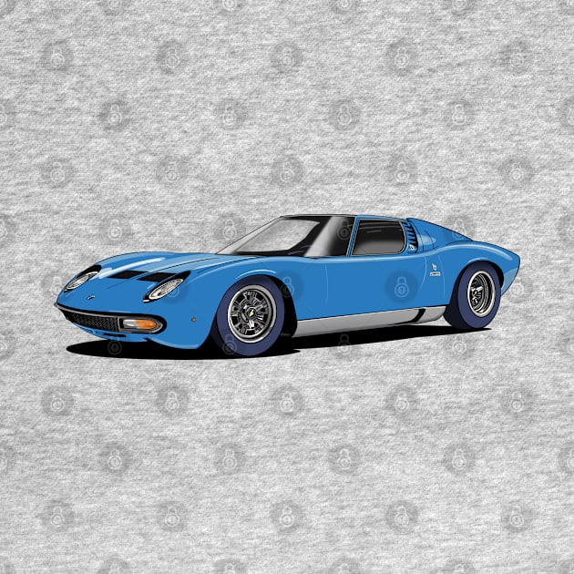 Lamborghini Miura in blu by Webazoot